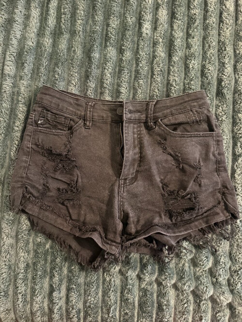 KanCan black denim shorts Size 27